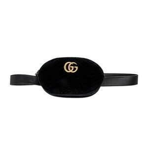 Gucci Black Velvet Belt Bag